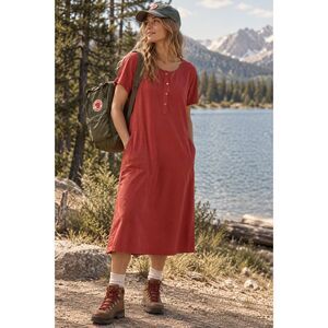 Fjallraven Kanken Red PInk A Line Midi Dress  Women's Size Medium